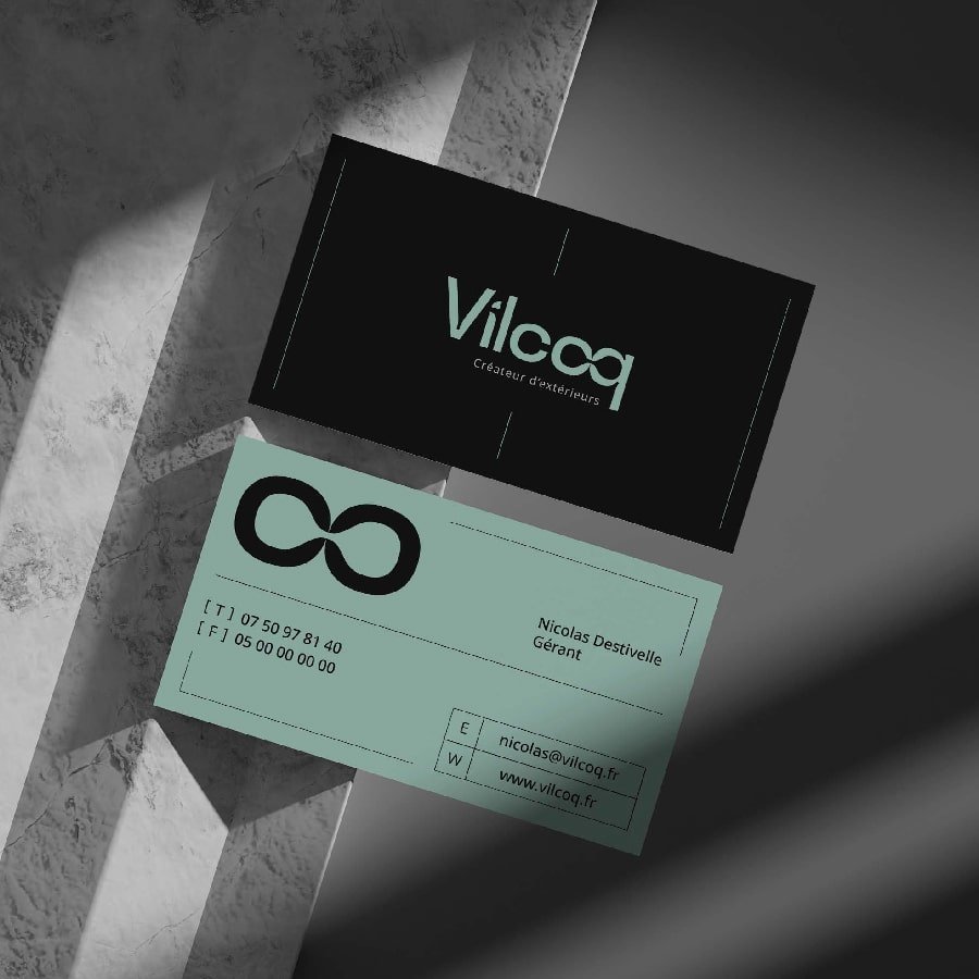 Portfolio Vilcoq logo capbreton graphiste 40