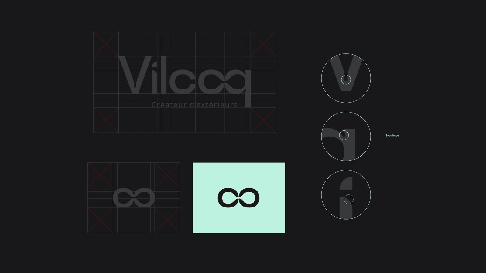 Portfolio Vilcoq logo capbreton graphiste