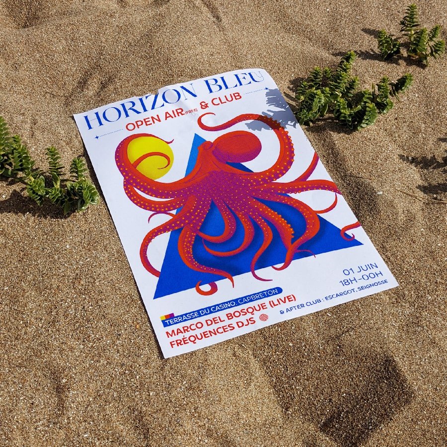 fréquences hossegor illustration graphiste capbreton 40