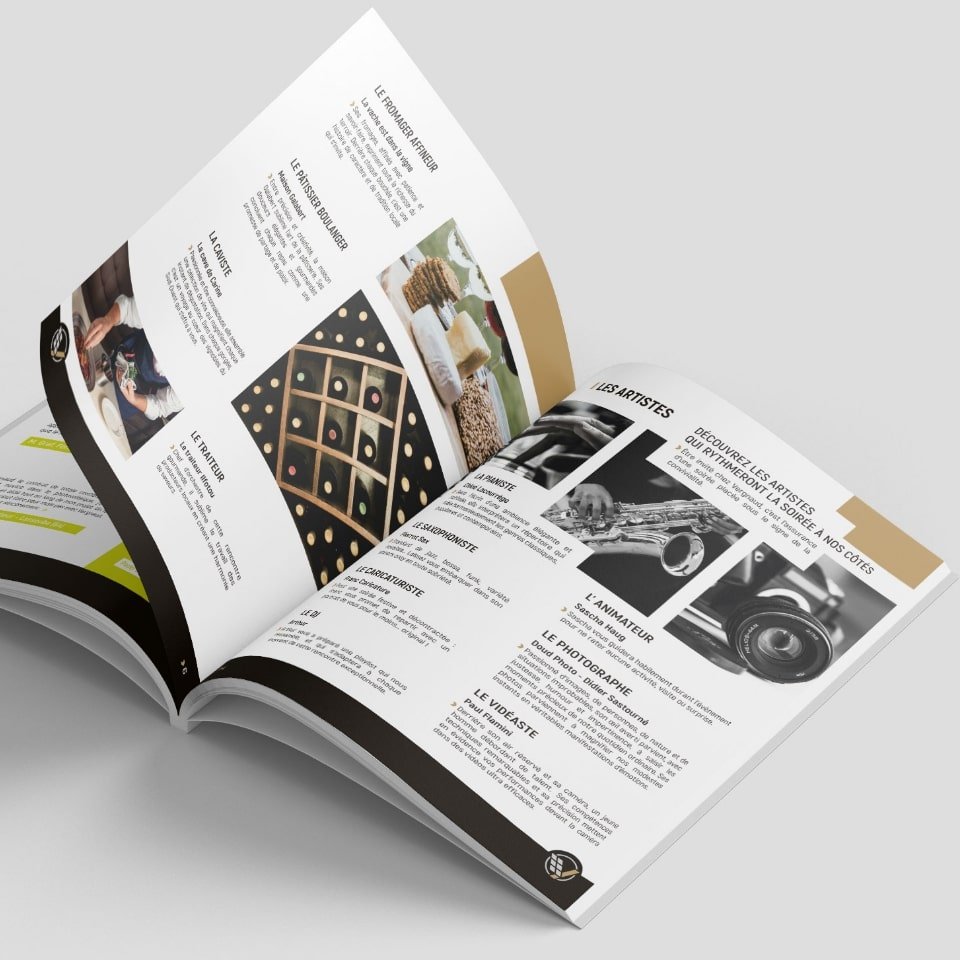 Mise en page de brochure pour Vergnaud avec le collectif unithy