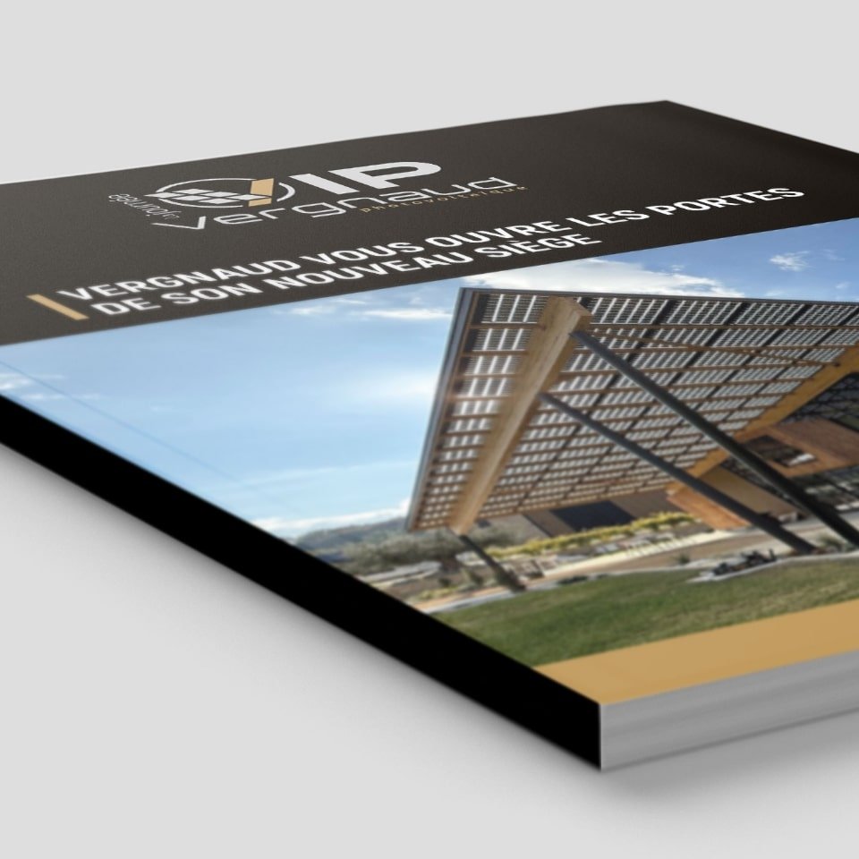 Création de brochure pour Vergnaud avec le collectif unithy