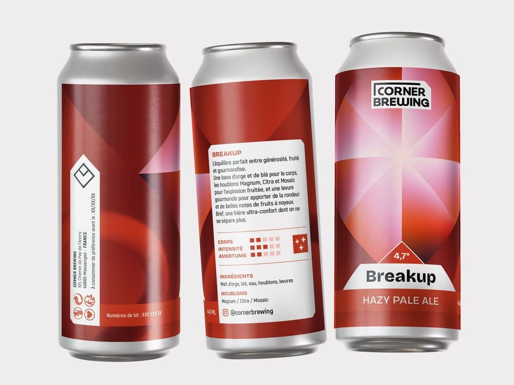 corner brewing breakup packaging