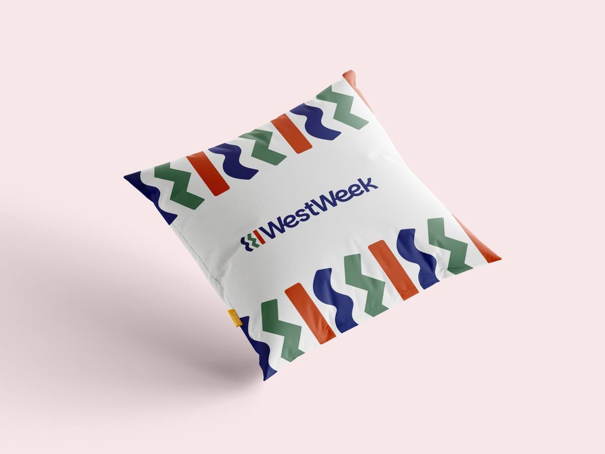 graphisme westweek pillow