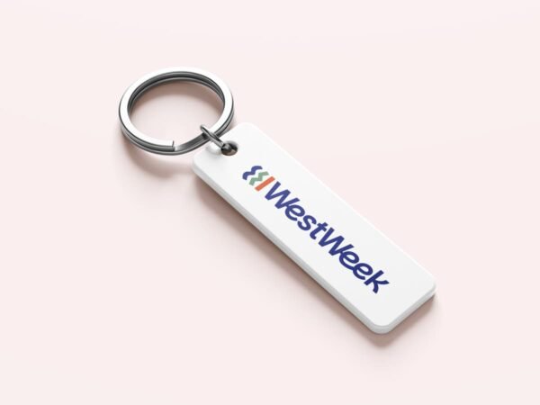 graphisme westweek porte clef