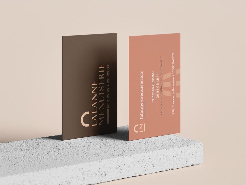 lalanne menuiserie carte visite